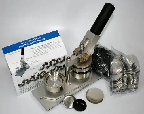 Buttonmaschine Mister-Button Typ900 50mm Starterpaket