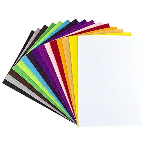 Filzstoff Ideen mit Herz Filz, 2mm stark, DIN A4, 15 Bogen | DIY