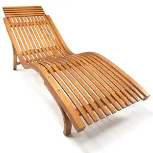Gartenliege (Holz) Ampel 24 Sonnenliege Cannes, ergonomisch