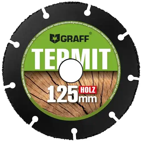 Holzsägeblatt-für-Winkelschleifer-125 GRAFF Hartmetall
