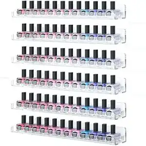Nagellack-Regal Dawoo Transparente Mehrzweck-Acrylregale, 6er