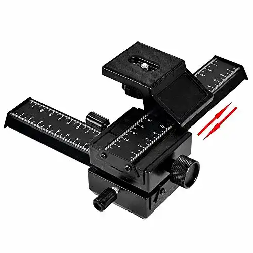 Makro-Einstellschlitten SHOOT 4 Wege Makro Fokussierung