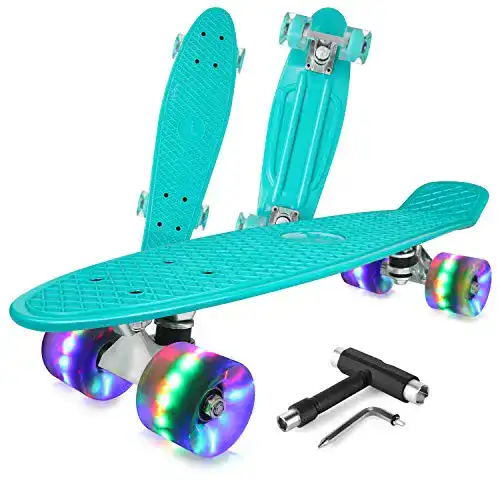 Skateboard für Kinder BELEEV Skateboard Komplette Mini Cruiser