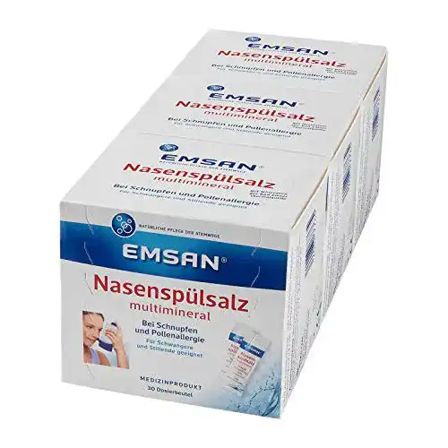 Nasenspülsalz Emcur Emsan multimineral, 3×30 Beutel