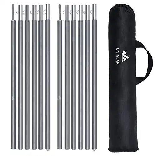 Zeltstangen Unigear Zeltstange Teleskop 2er Set Alu 40cm-240cm