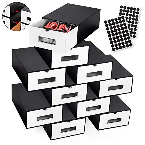 Die beste Schuhbox boxelite 10er Schwarz - Weiß Set 2026 Test Bestseller Schuhbox boxelite 10er Schwarz – Weiß Set