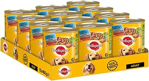 Pedigree-Nassfutter PEDIGREE Adult 3 Sorten, 12x 400g