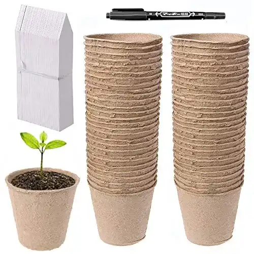 Anzuchttopf Abimars 50 STK. 8 cm Anzuchttöpfe für Pflanzen