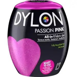 Textilfarbe Dylon Maschine Dye Pod, Passion Pink, 8.5 x 8.5 x 9.9 cm