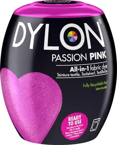 Textilfarbe Dylon Maschine Dye Pod, Passion Pink, 8.5 x 8.5 x 9.9 cm