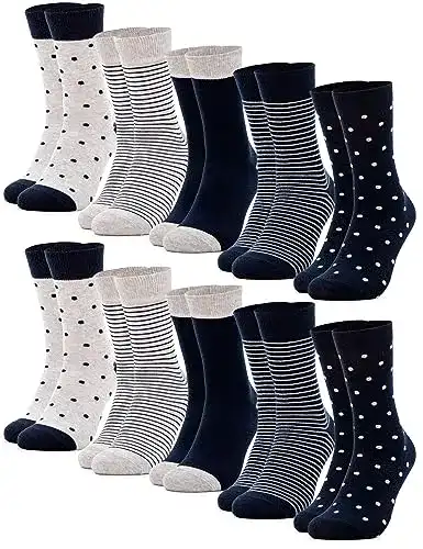 Damensocken Occulto Muster Socken 10 Paar (Modell: Milka)