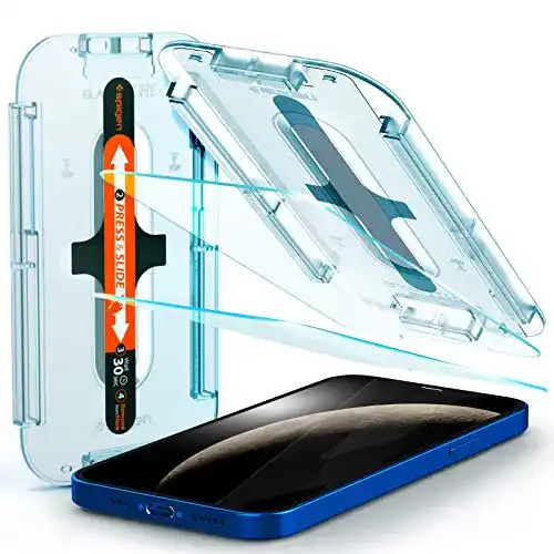 iPhone-12-Pro-Panzerglas Spigen Glas.tR EZ Fit Schutzfolie, 2 Stck.