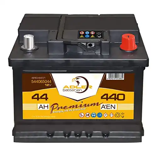 Autobatterie 44Ah Adler Batterie Starterbatterie PKW