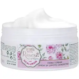 Rosencreme VICTORIA beauty, Hyaluron Hautcreme mit Rosenöl