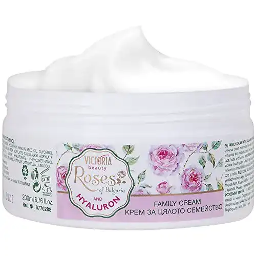 Rosencreme VICTORIA beauty, Hyaluron Hautcreme mit Rosenöl