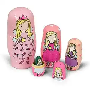 Matroschka HYCLES Russische für Kinder 5 Stück, Engel
