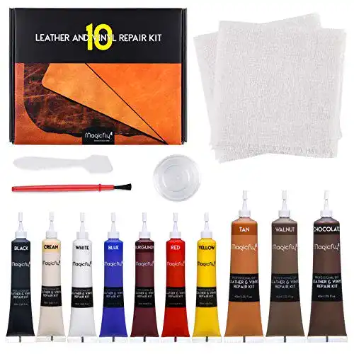 Die beste Leder-Reparatur-Set Magicfly Flüssigleder, Set 10 Farben 2026 Test Bestseller Leder-Reparatur-Set Magicfly Flüssigleder, Set 10 Farben
