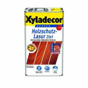 Holzlasur Xyladecor Holzschutzlasur 2in1 Aussen, 5 Liter, Farblos