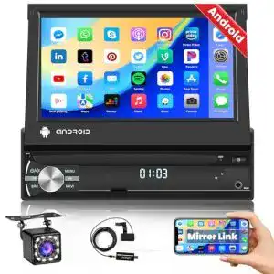 Autoradio-1-DIN-mit-Bildschirm Hikity DAB+ Bluetooth, mit Navi