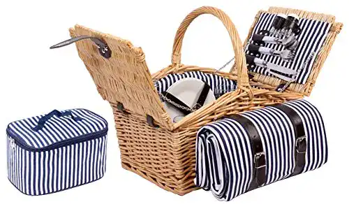 Picknickkorb Selltex Sell-tex 4 P. Weiden Picknickkoffer
