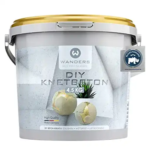 Bastelbeton Wanders24 ® zum Kneten 4,5 kg Beton für Kreative