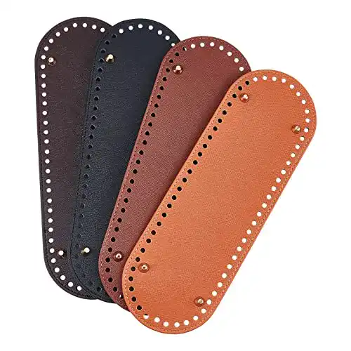 Taschenboden PandaHall 4pcs PU-Leder 30x10cm oval
