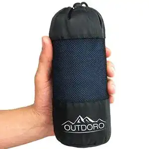 Hüttenschlafsack Outdoro , Ultra-Leichter Reise-Schlafsack dünn