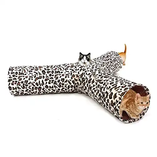 Die beste Katzentunnel PAWZ Road im Leoparden Design 3 Wege, faltbar 2026 Test Bestseller Katzentunnel PAWZ Road im Leoparden Design 3 Wege, faltbar