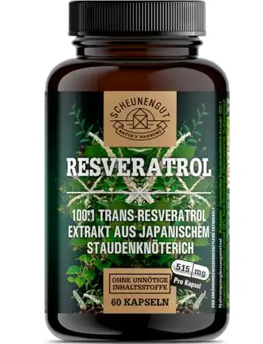 Resveratrol-Kapseln Scheunengut Resveratrol 500mg, 60 Kapseln