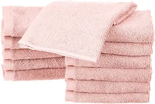 Waschlappen Amazon Basics, aus Baumwolle, 12er-Pack