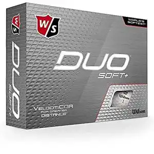 Golfball Wilson Staff, Weltweit weichster 2-teiliger Herren für maximale Reichweite, 12er-Pack