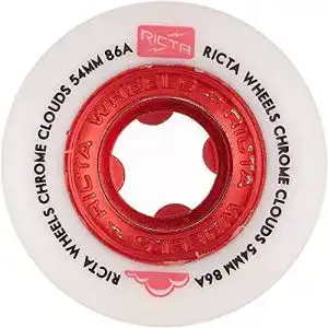 Skateboard-Rollen Ricta Chrome Clouds Red 86a Skateboard Wheel