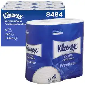 Toilettenpapier 4-lagig Kleenex Extra Komfort, 4-lagig, 24 Rollen