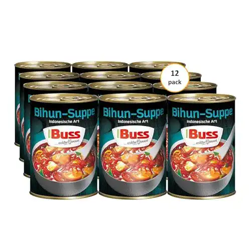 Dosensuppe Buss Asia Suppe, Bihunsuppe original 12 x 400 g