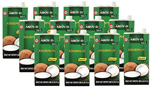 Kokosmilch Aroy-D Kokosnussmilch 12 x 1L (mit E435)