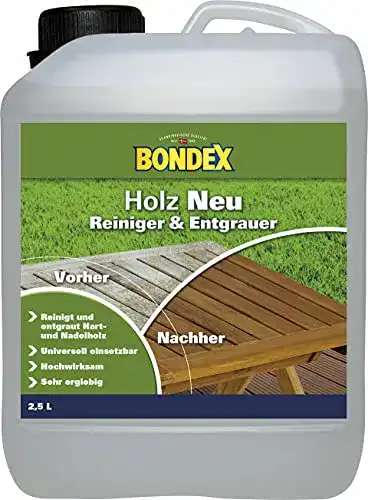 Holz-Entgrauer Bondex Holz Neu Farblos 2,50 l – 329867