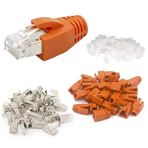 RJ45-Stecker VCE (1. Gen.)10 Sets Crimpstecker CAT7, CAT6A