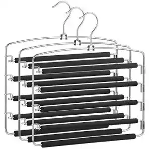 Hosenbügel SONGMICS platzsparend, 3er Set aus Metall, stabil
