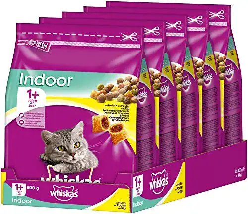 Whiskas-Katzenfutter whiskas Katzenfutter Trockenfutter Indoor