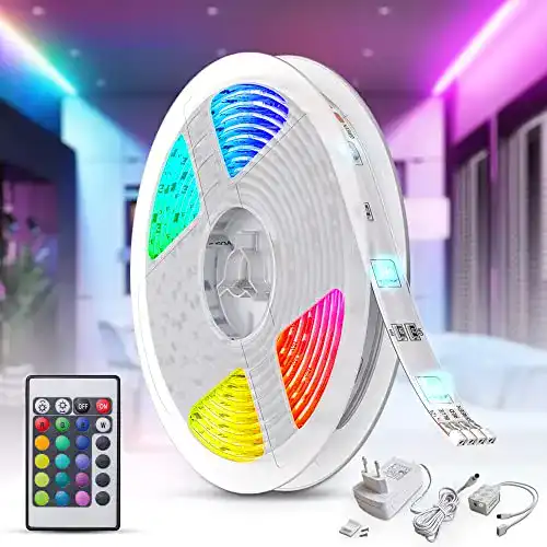 Lichterkette B.K.Licht LED Strip 5m, RGB Streifen, mit Farbwechsel