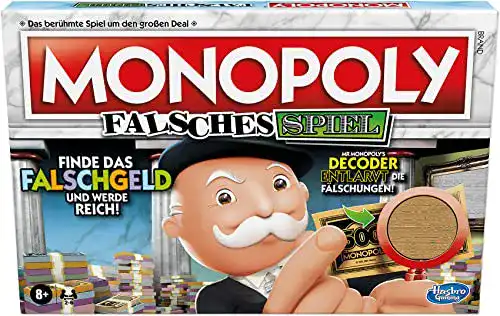Monopoly Hasbro Falsches Spiel, Brettspiel für Familien und Kinder