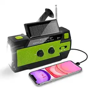 Kurbelradio Nigecue Solar Radio, Tragbar Dynamo mit AM/FM