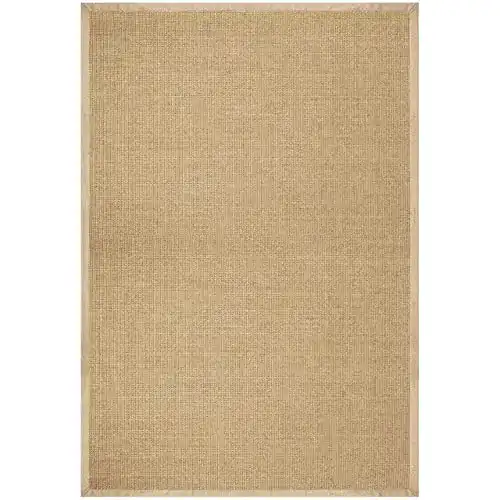 Sisalteppich casa pura ® Sisal Teppich Naturfasern mit Bordüre