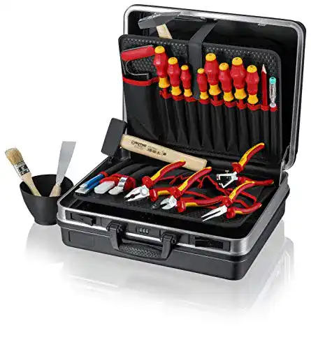 Elektriker-Werkzeugkoffer Knipex 002105HLS Montagekoffer 24 Stck.