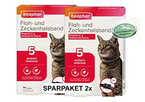 Zeckenhalsband (Katzen) MAX HAMSTER SPARPACK: 2 x Beaphar