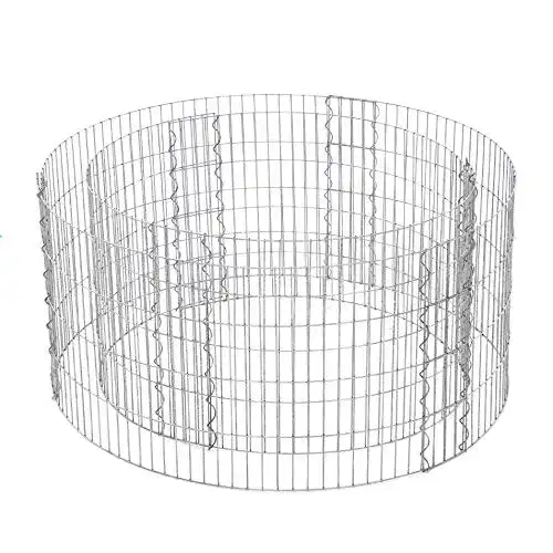 Gabionen SONGMICS Gabione, runde Ziergabione, Metall, 2,5 x 10