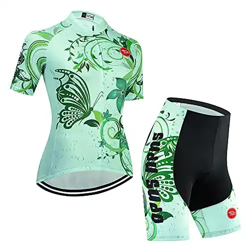 Fahrradbekleidung Damen SUDUSUDO Radtrikot Set im Sommer