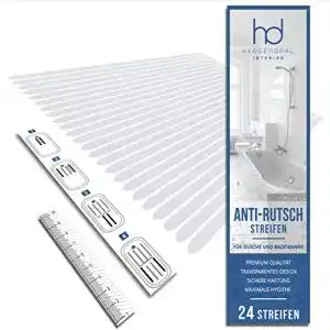 Anti-Rutsch-Streifen Dusche HYGGENDAHL 24x Klebestreifen