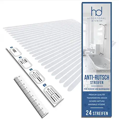 Anti-Rutsch-Streifen Dusche HYGGENDAHL 24x Klebestreifen