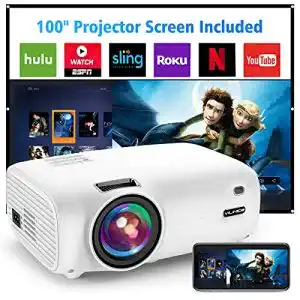 Beamer unter 100 Euro VILINICE Beamer, 9000 Lum Heimkino